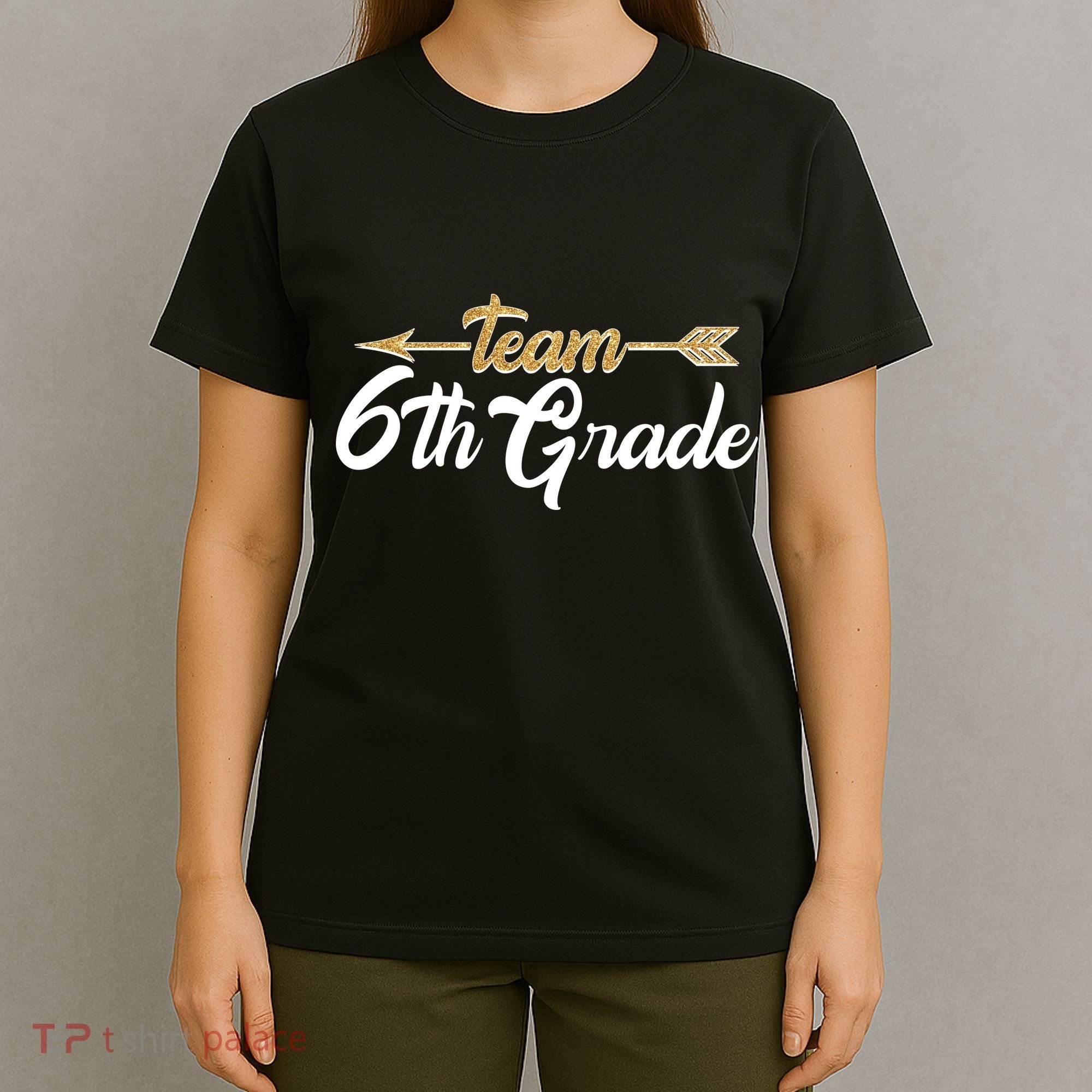 Team 6th Grade Golden Arrow T-Shirt