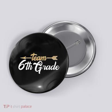 Team 6th Grade Golden Arrow Button