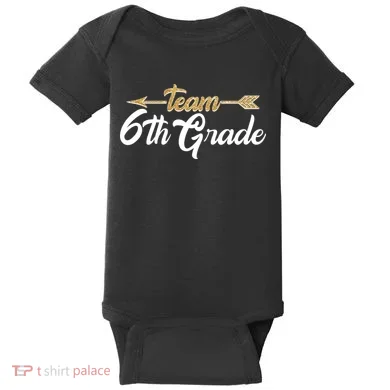 Team 6th Grade Golden Arrow Baby Bodysuit