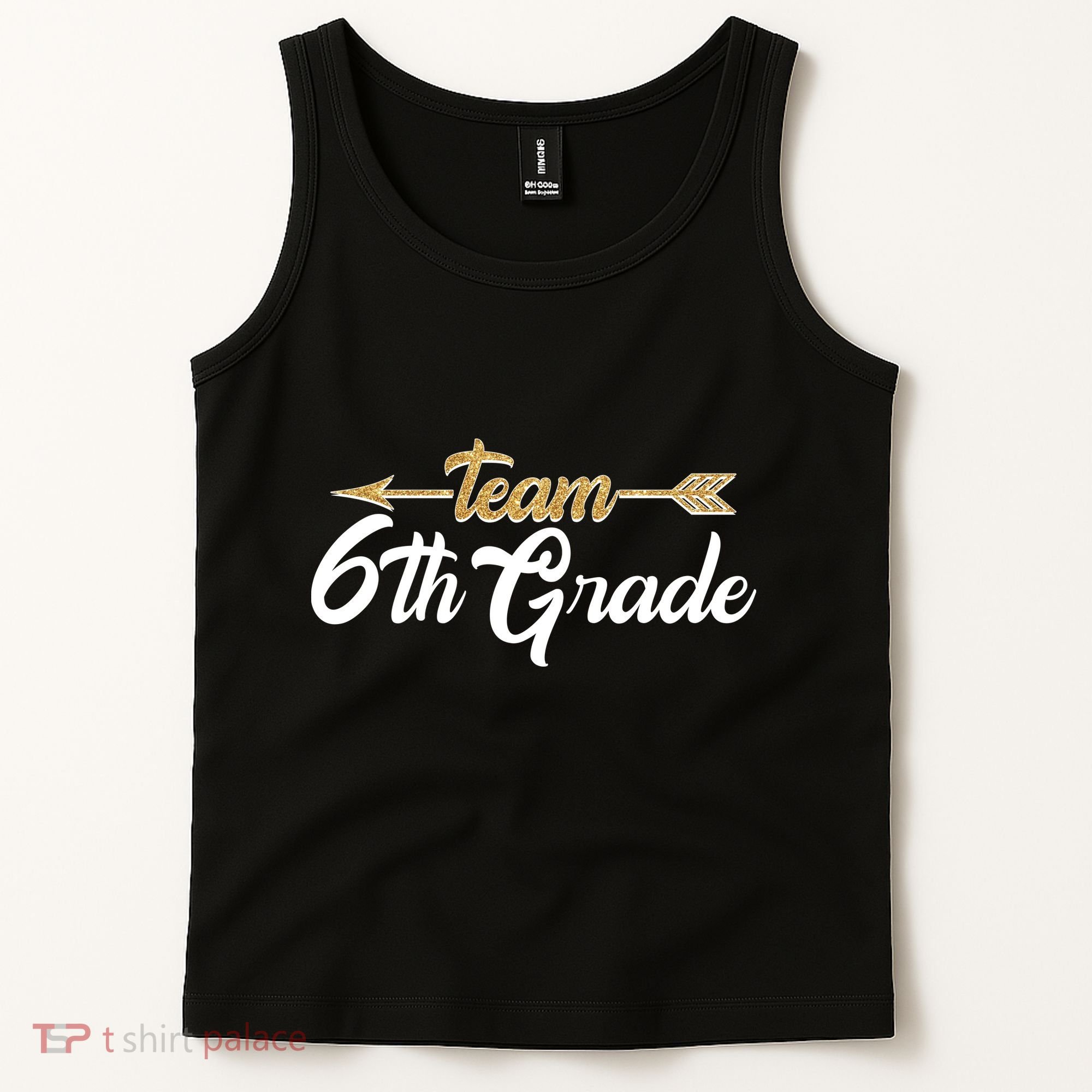 Team 6th Grade Golden Arrow Tank Top