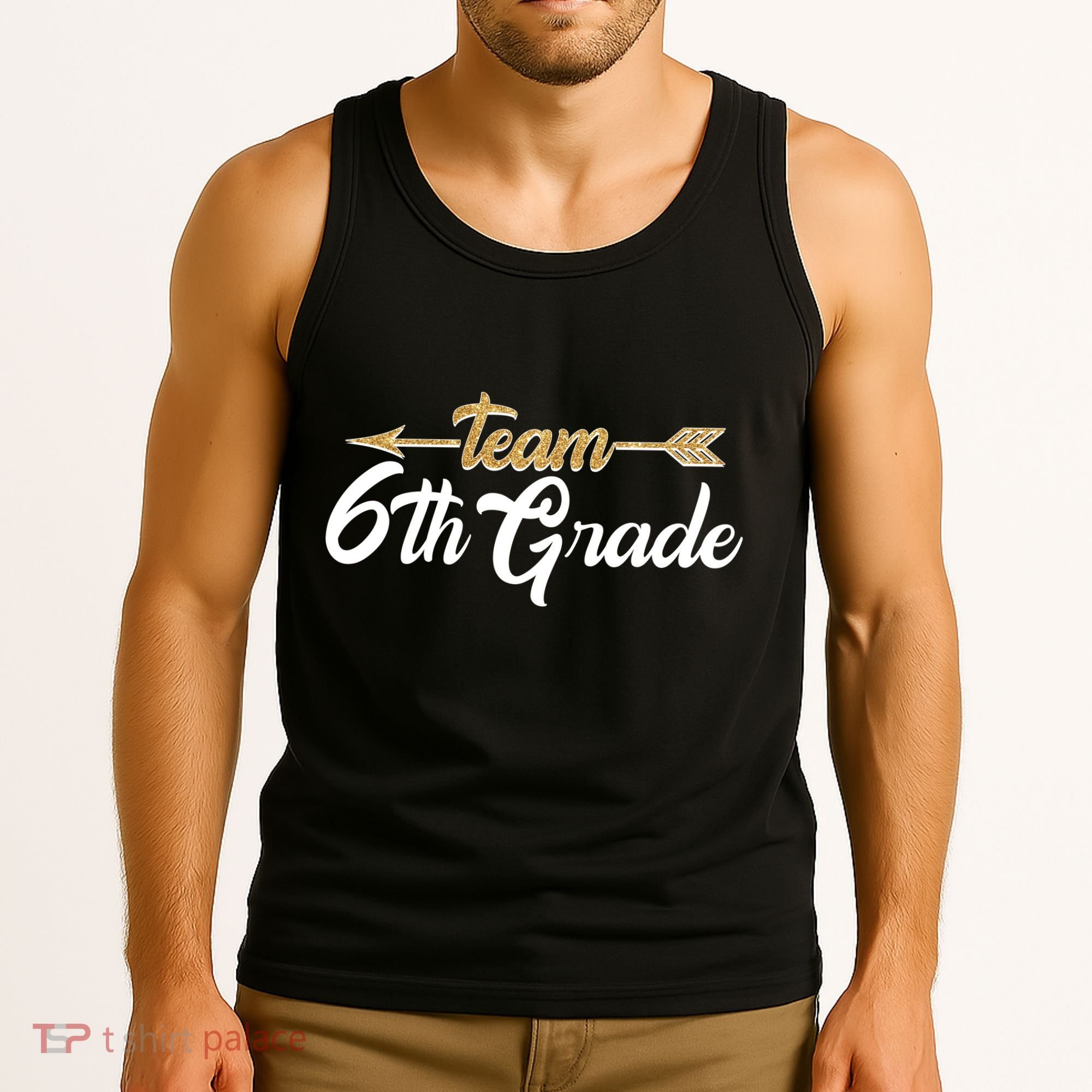 Team 6th Grade Golden Arrow Tank Top