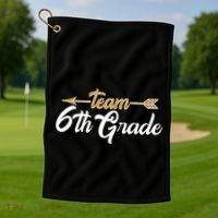 Team 6th Grade Golden Arrow Golf Towel thumb 1