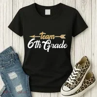 Team 6th Grade Golden Arrow Women's T-Shirt thumb 3