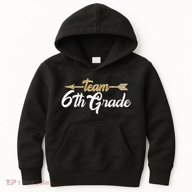 Team 6th Grade Golden Arrow Kids Hoodie