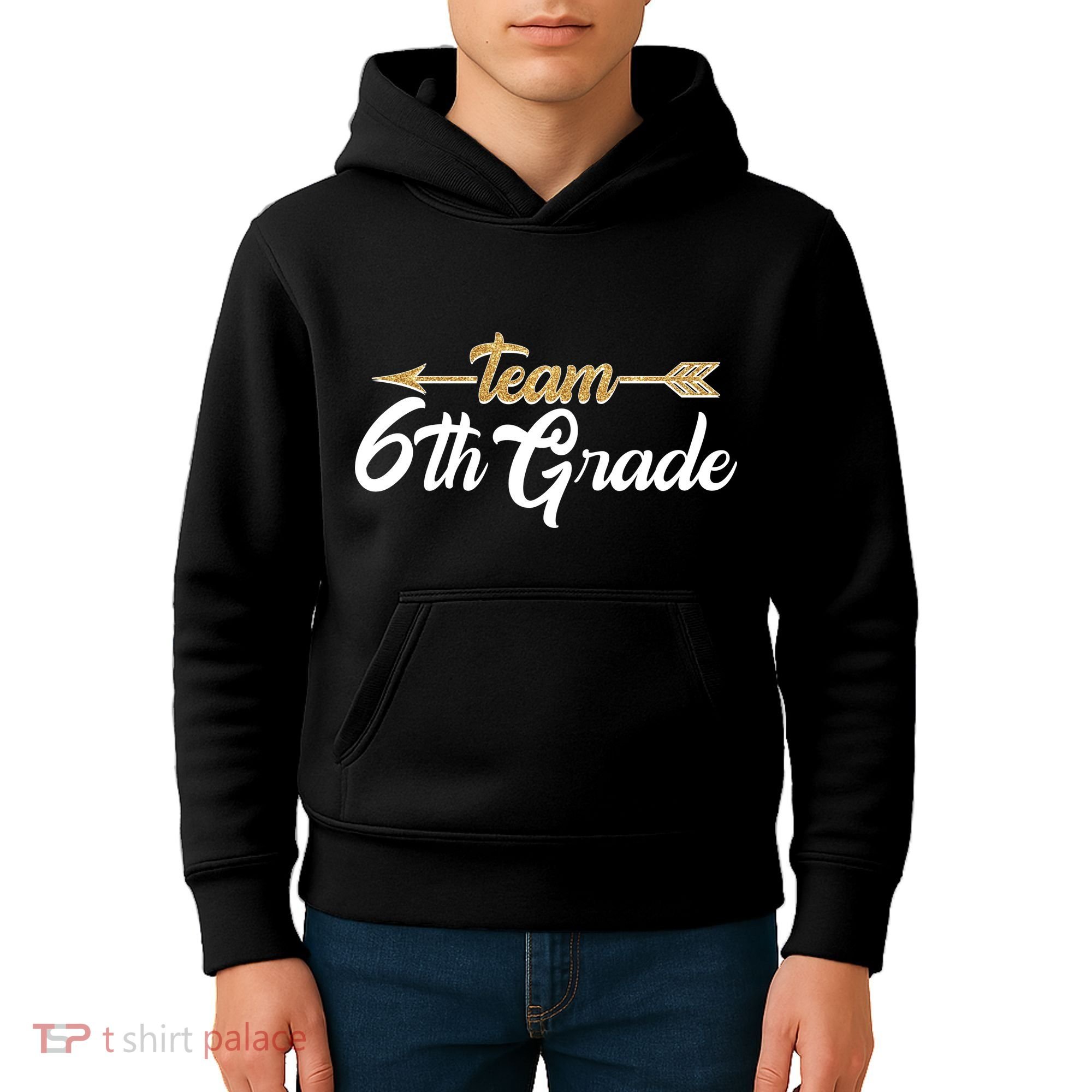 Team 6th Grade Golden Arrow Kids Hoodie