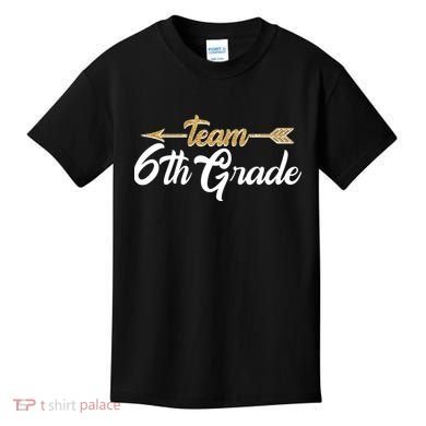 Team 6th Grade Golden Arrow Kids T-Shirt