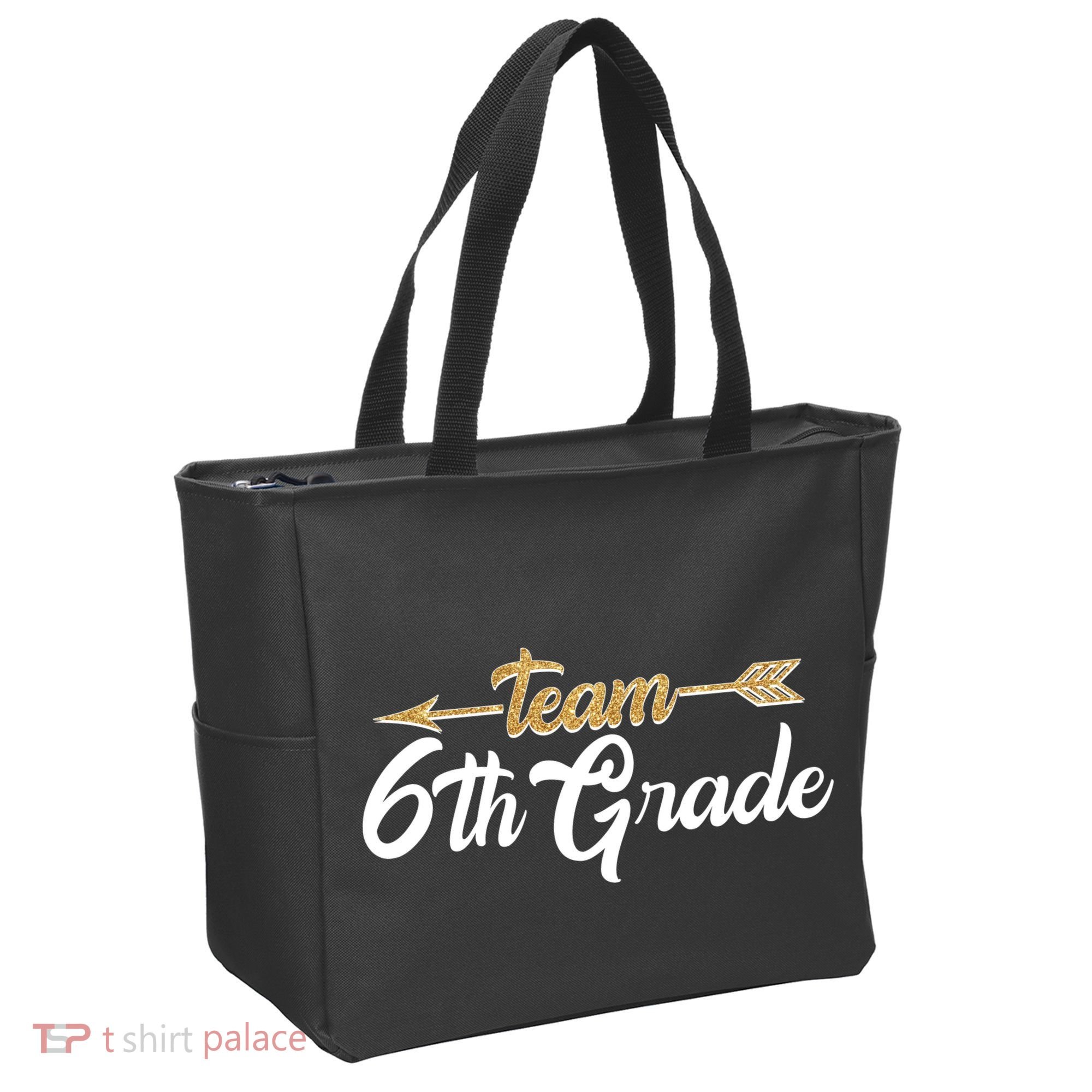 Team 6th Grade Golden Arrow Tote Bag