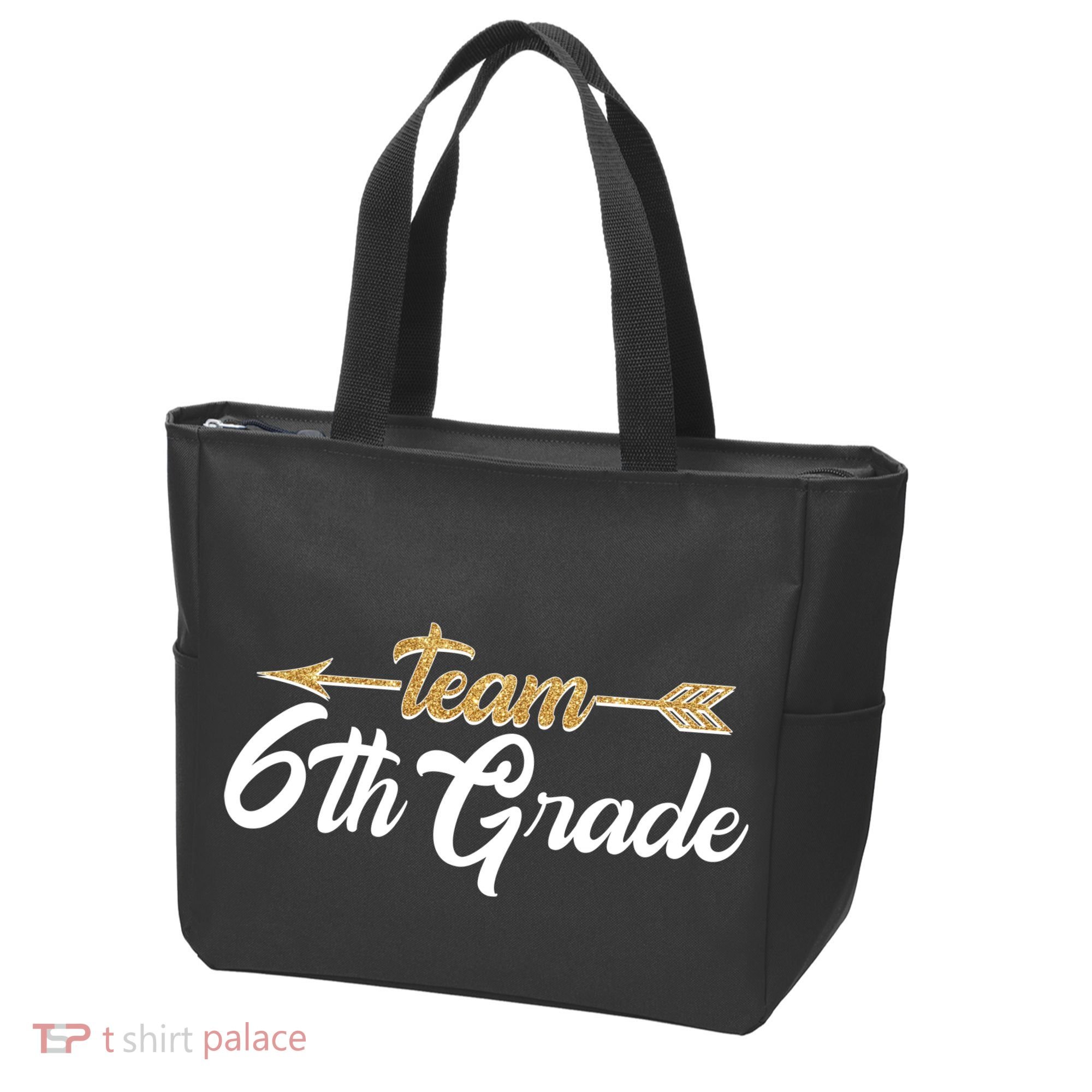 Team 6th Grade Golden Arrow Tote Bag