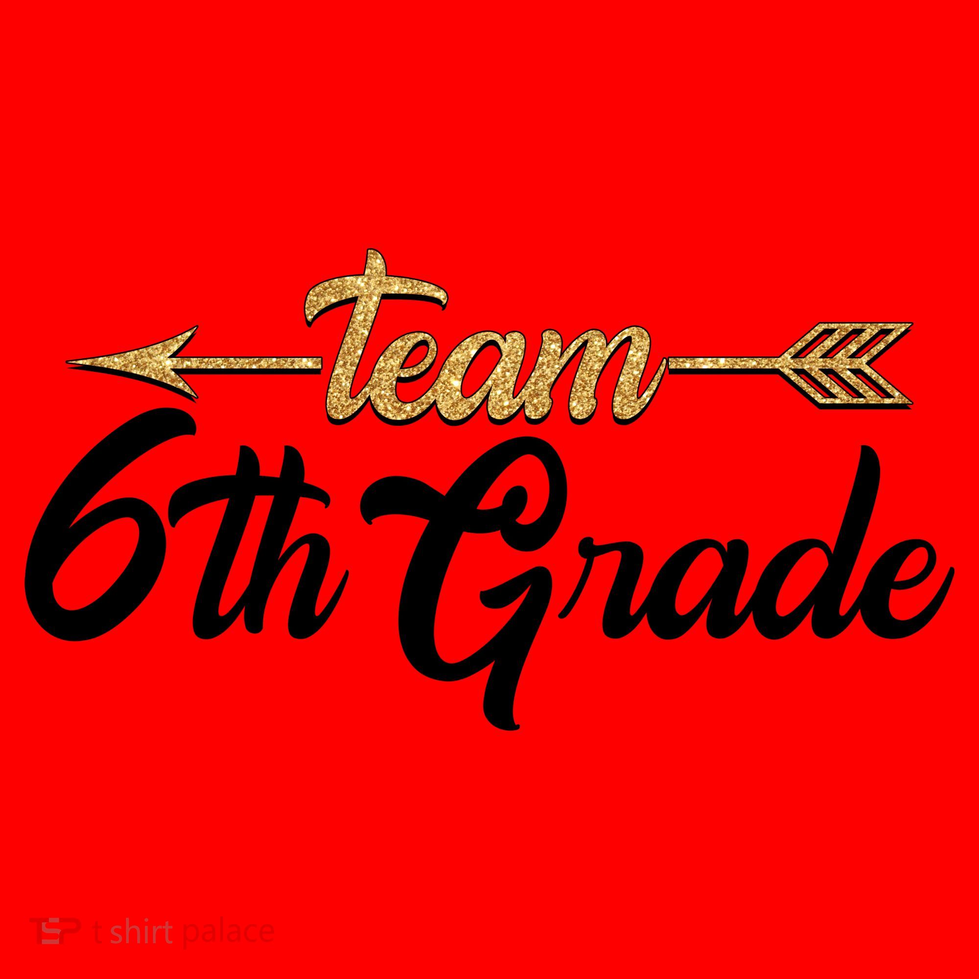 Team 6th Grade Golden Arrow Santa Hat