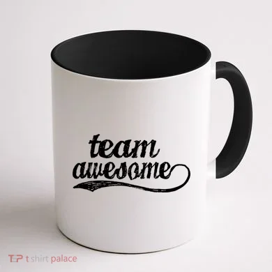 Team Awesome Retro Coffee Mug back
