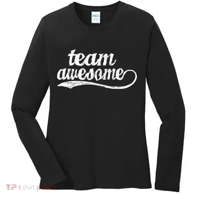 Team Awesome Retro Women's Long Sleeve Shirt