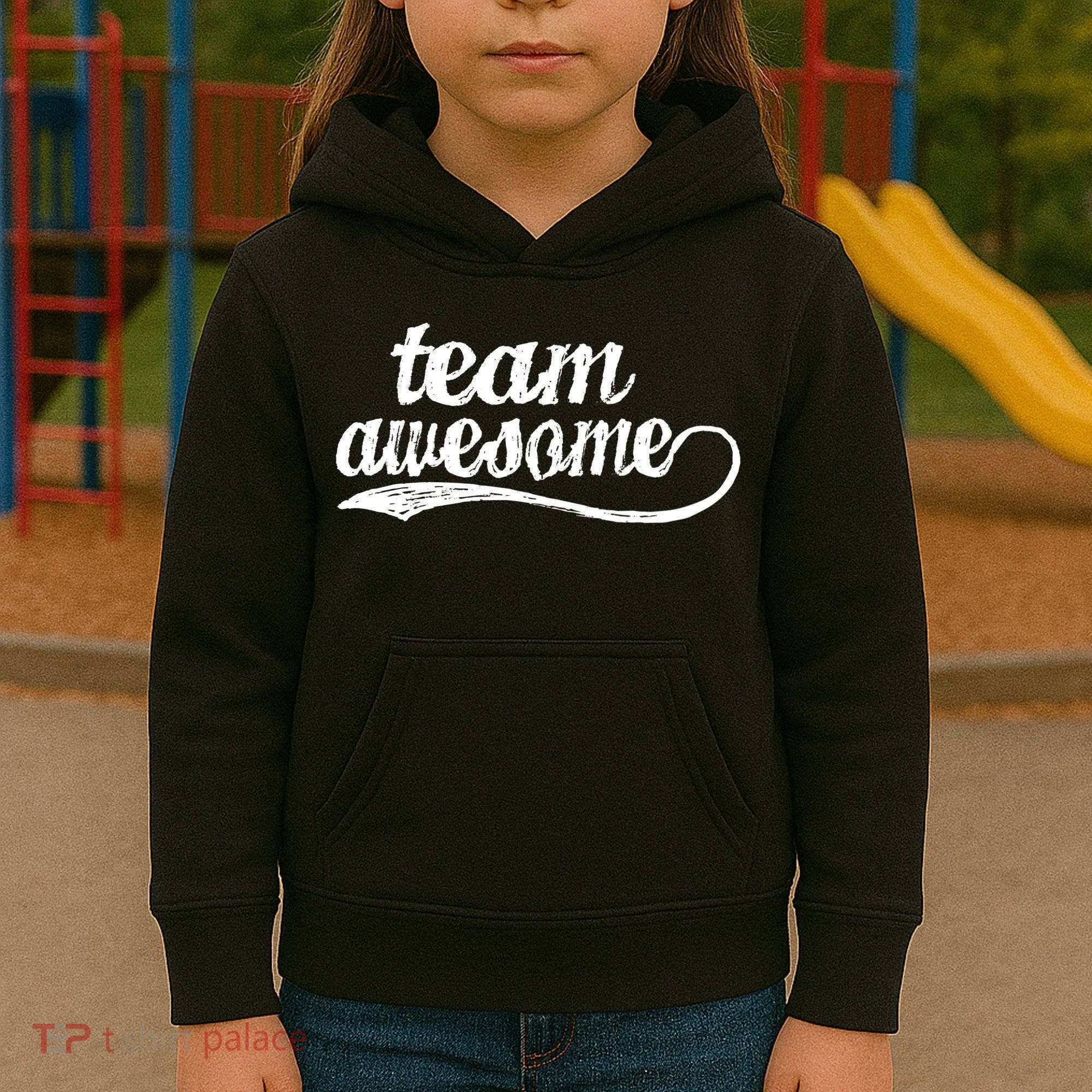 Team Awesome Retro Kids Hoodie