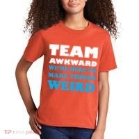 Team Awkward Were Here To Make Things Weird Kids T-Shirt thumb 2