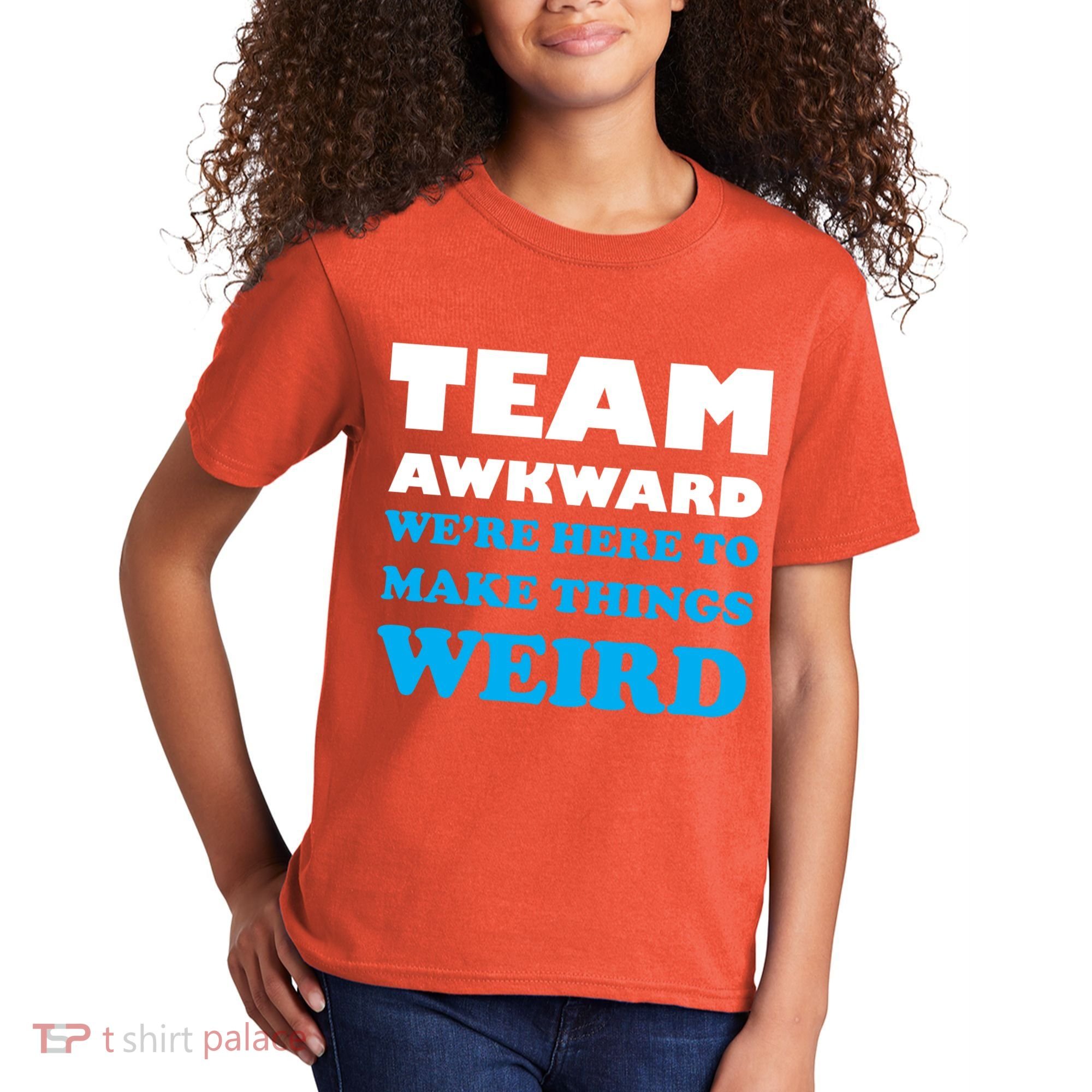Team Awkward Were Here To Make Things Weird Kids T-Shirt