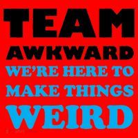 Team Awkward Were Here To Make Things Weird Santa Hat thumb 1