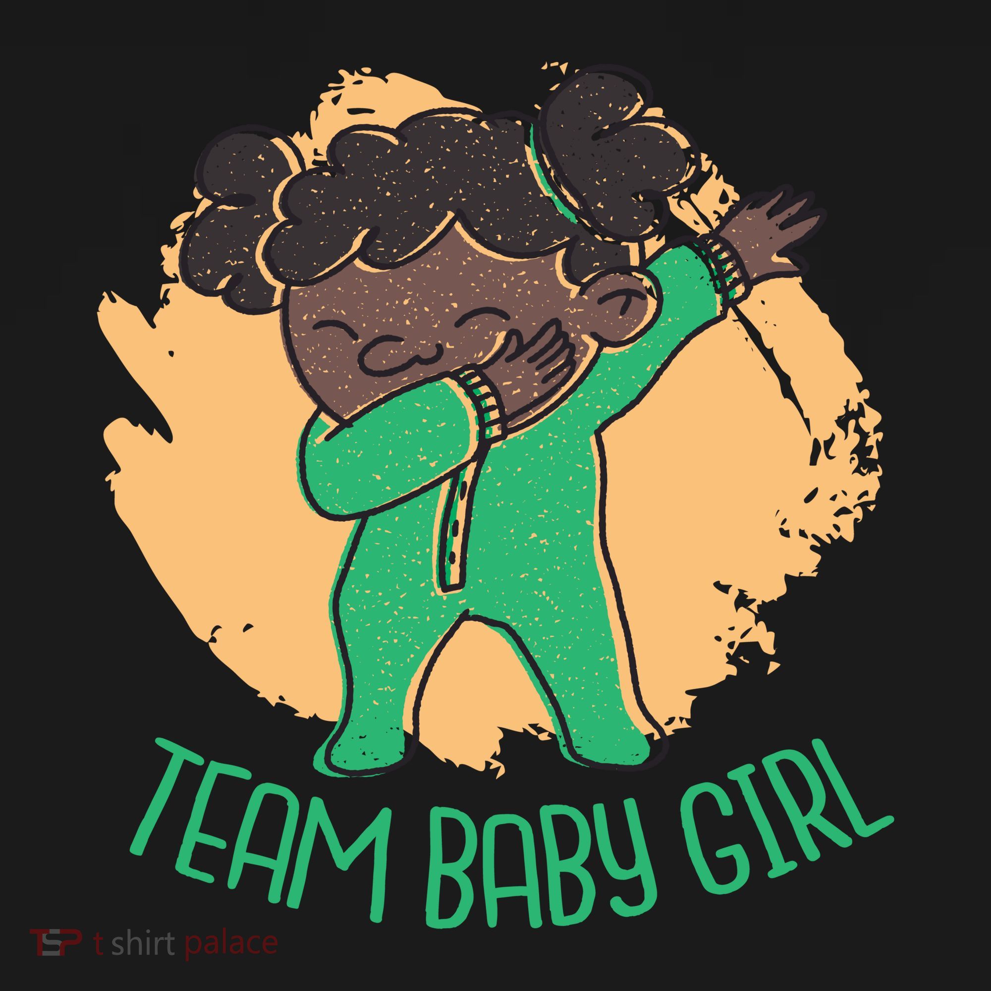 Team Baby Girl Dabbing Funny Toddler Hoodie