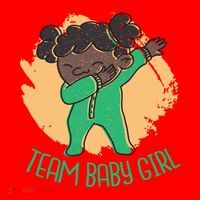 Team Baby Girl Dabbing Funny Santa Hat thumb 1
