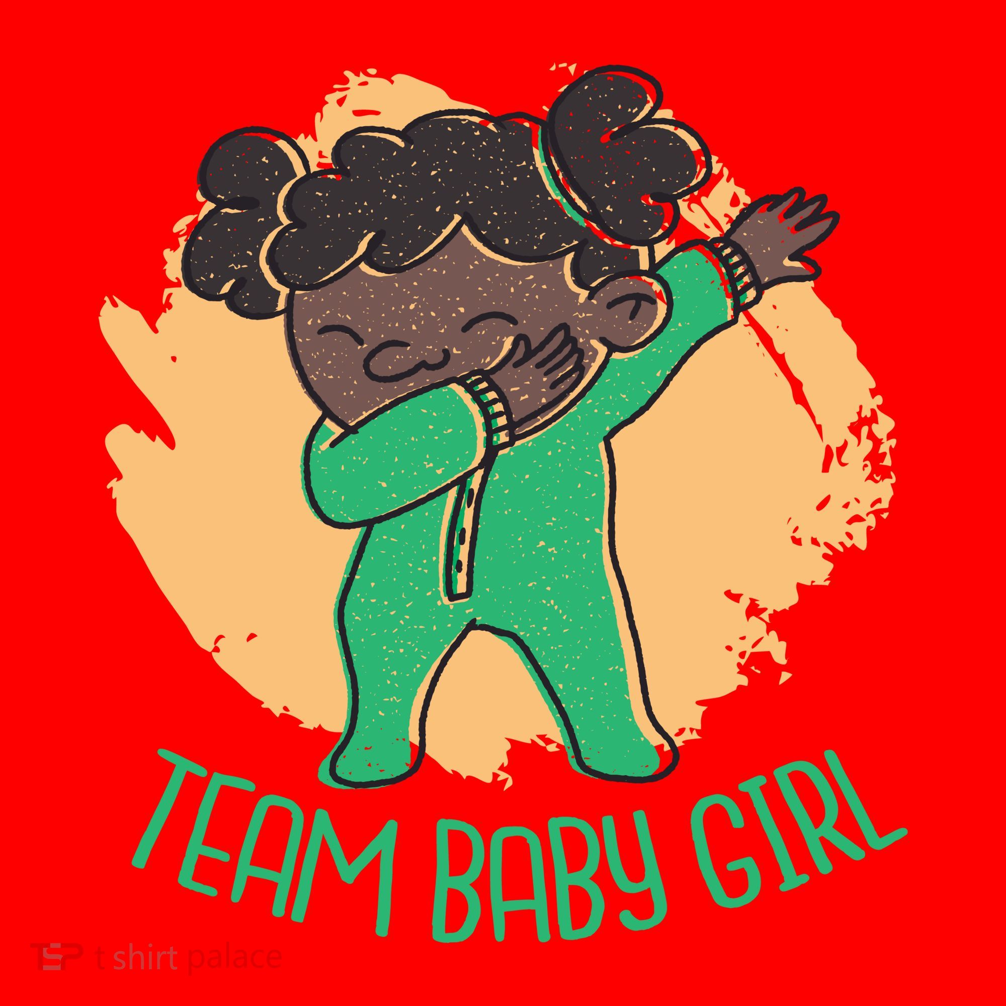 Team Baby Girl Dabbing Funny Santa Hat