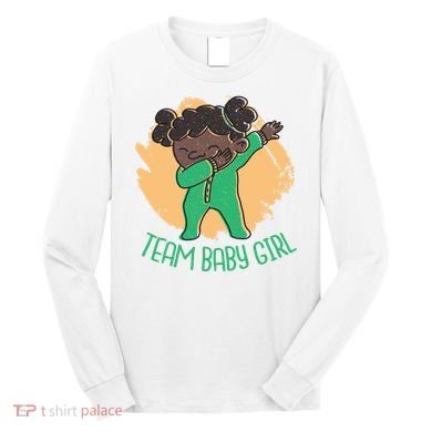 Team Baby Girl Dabbing Funny Long Sleeve Shirt