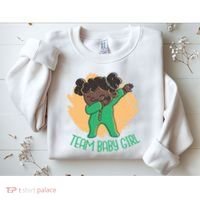 Team Baby Girl Dabbing Funny Sweatshirt thumb 2