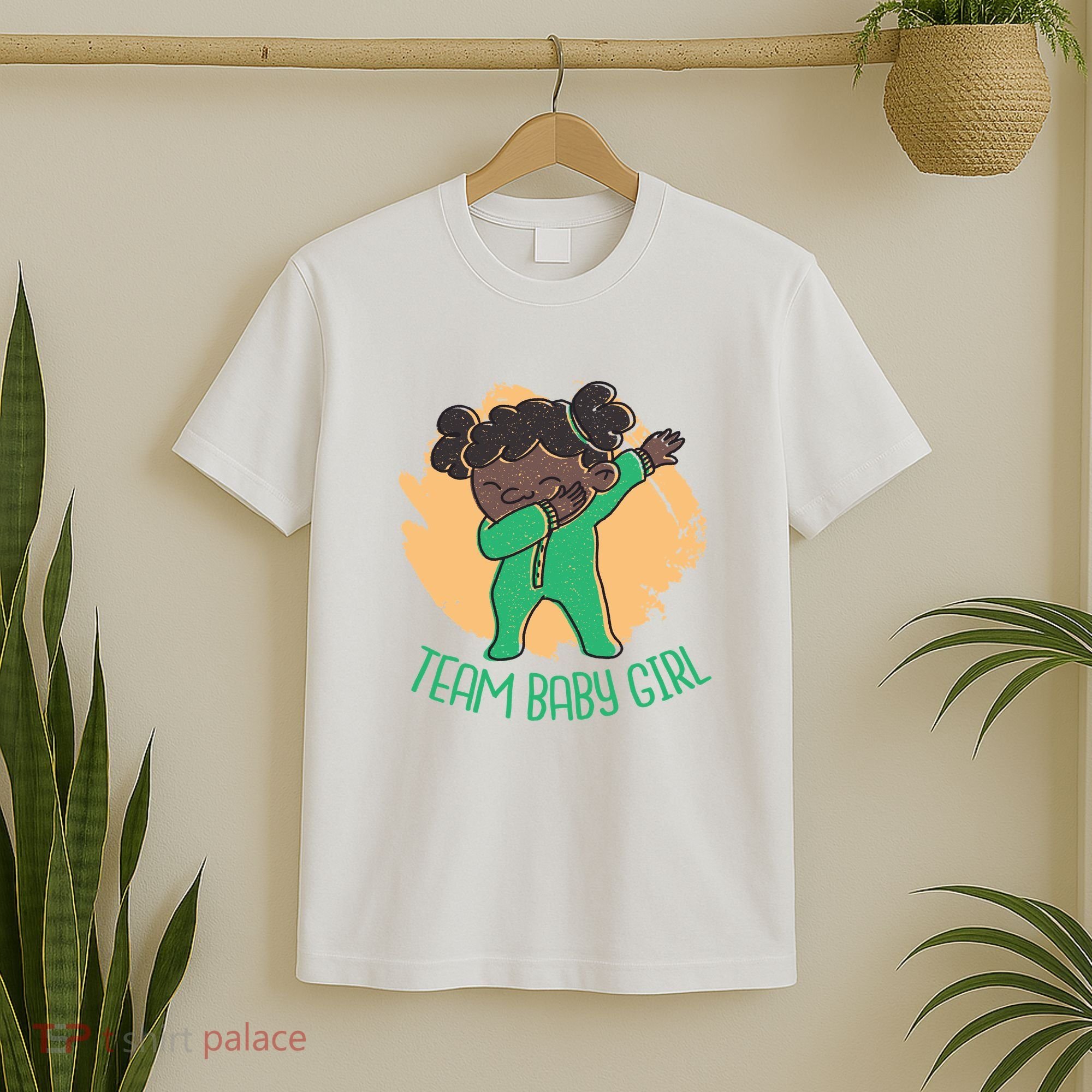 Team Baby Girl Dabbing Funny T-Shirt