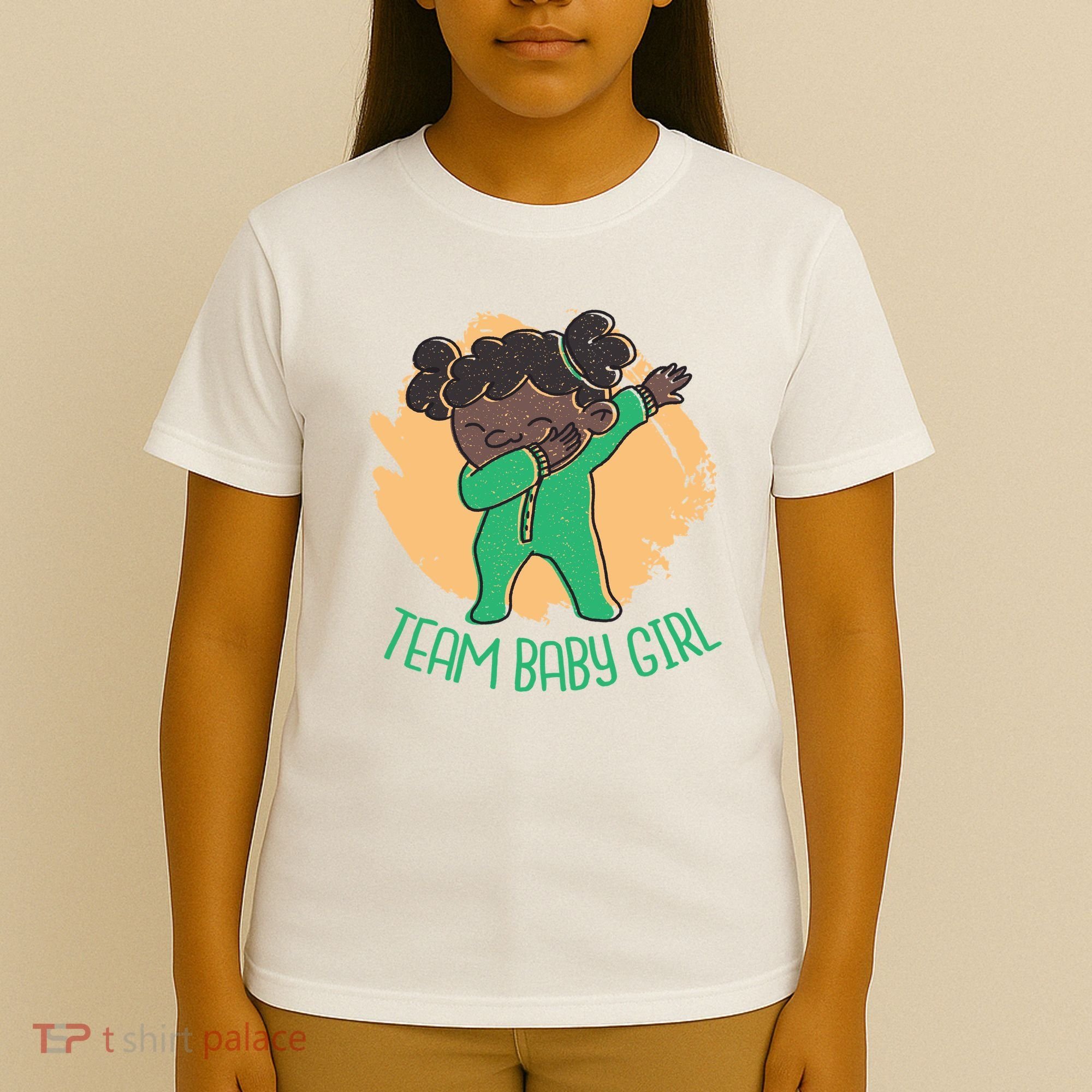 Team Baby Girl Dabbing Funny T-Shirt