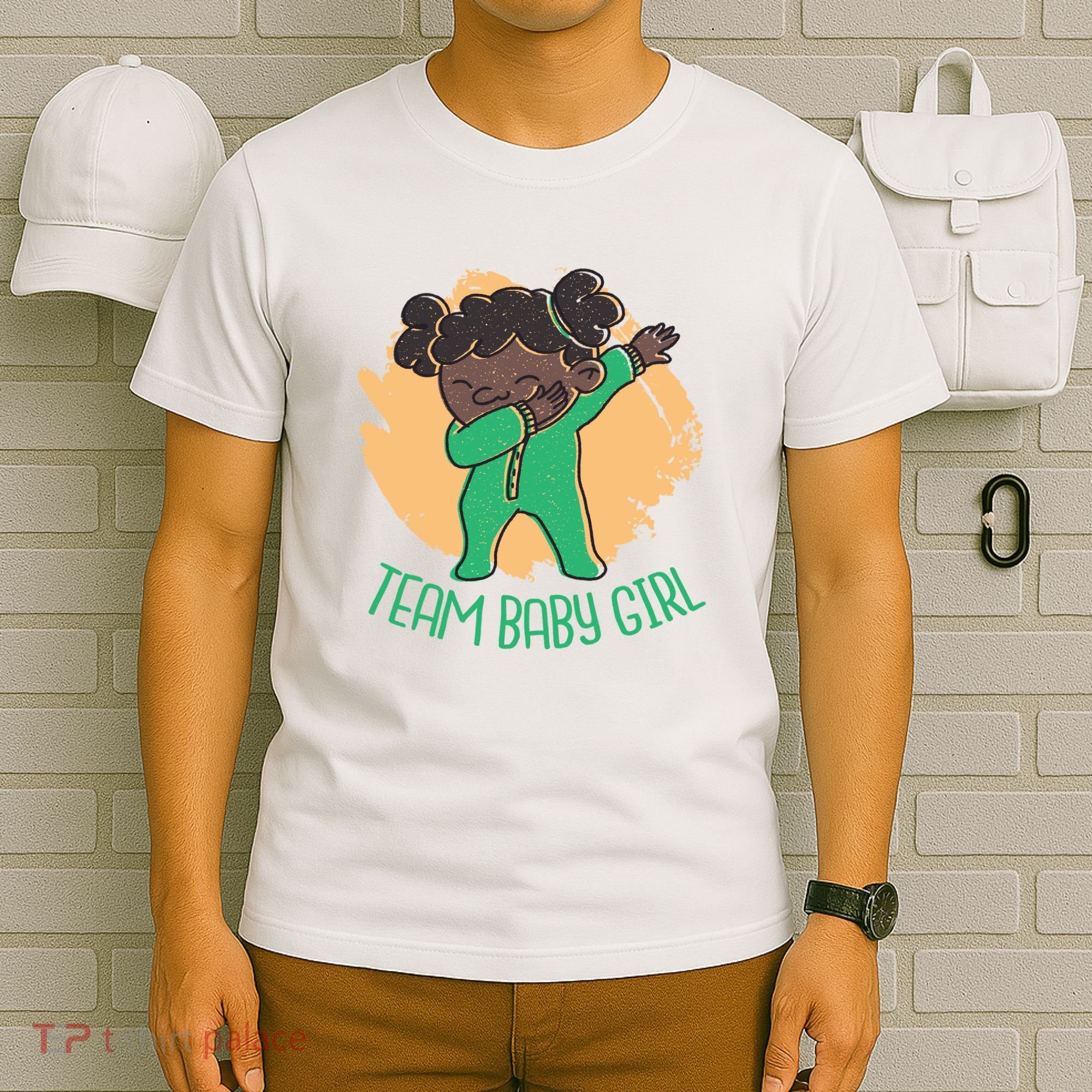 Team Baby Girl Dabbing Funny T-Shirt