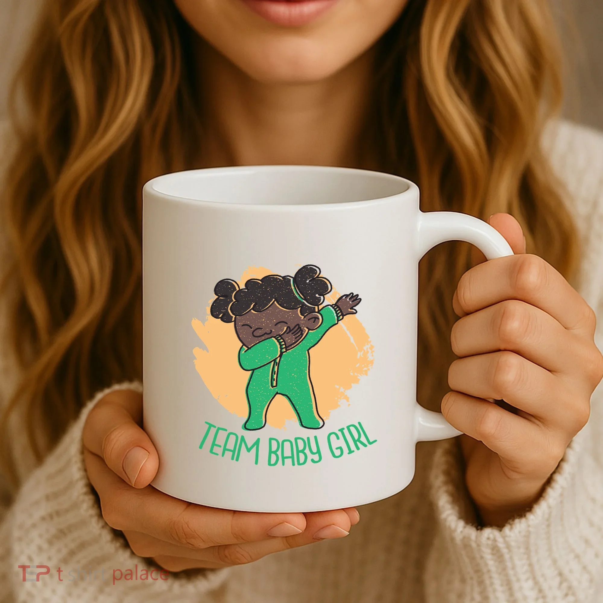 Team Baby Girl Dabbing Funny Coffee Mug