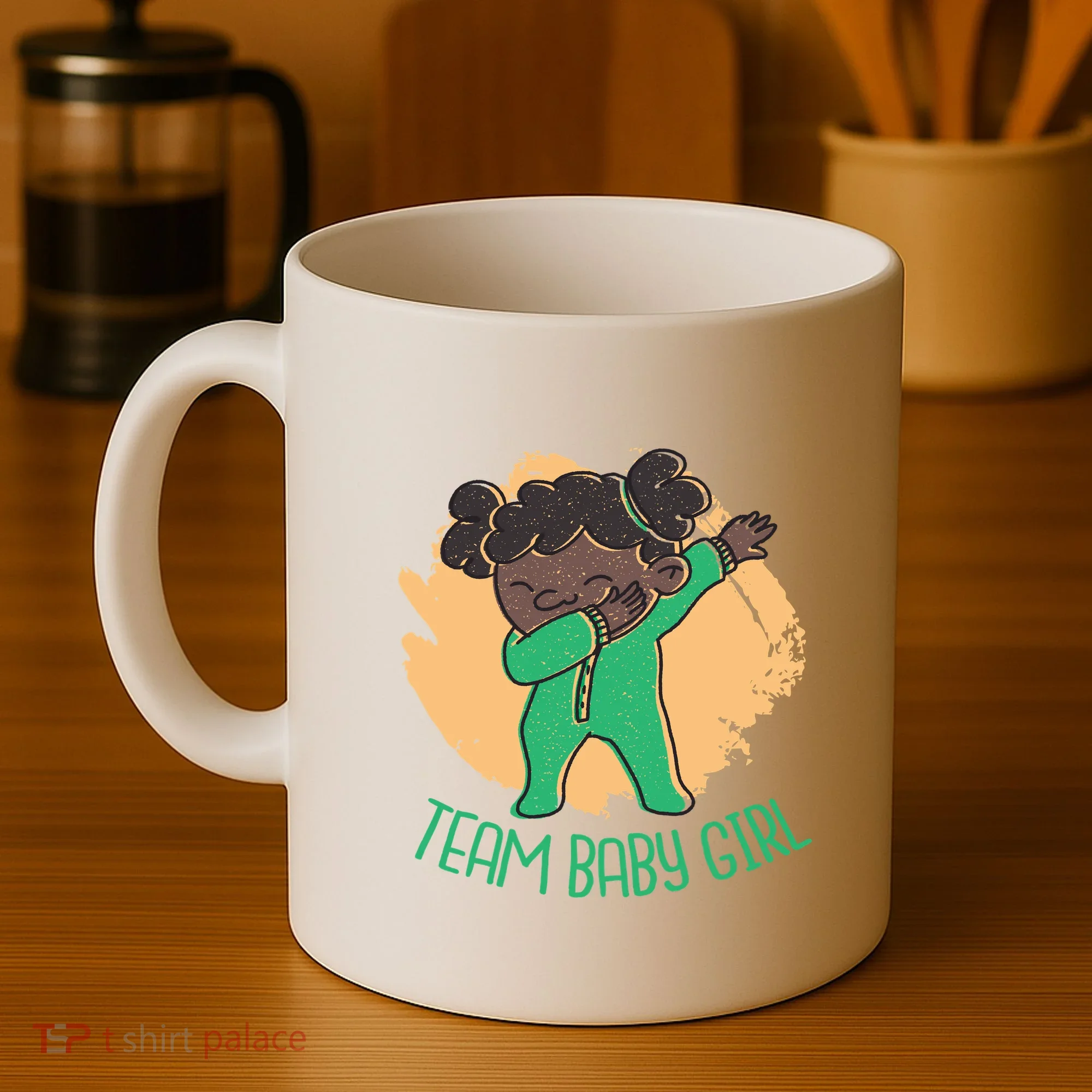 Team Baby Girl Dabbing Funny Coffee Mug