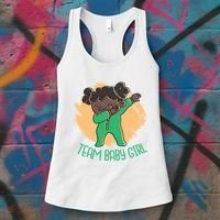Team Baby Girl Dabbing Funny Women's Tank Top thumb 3