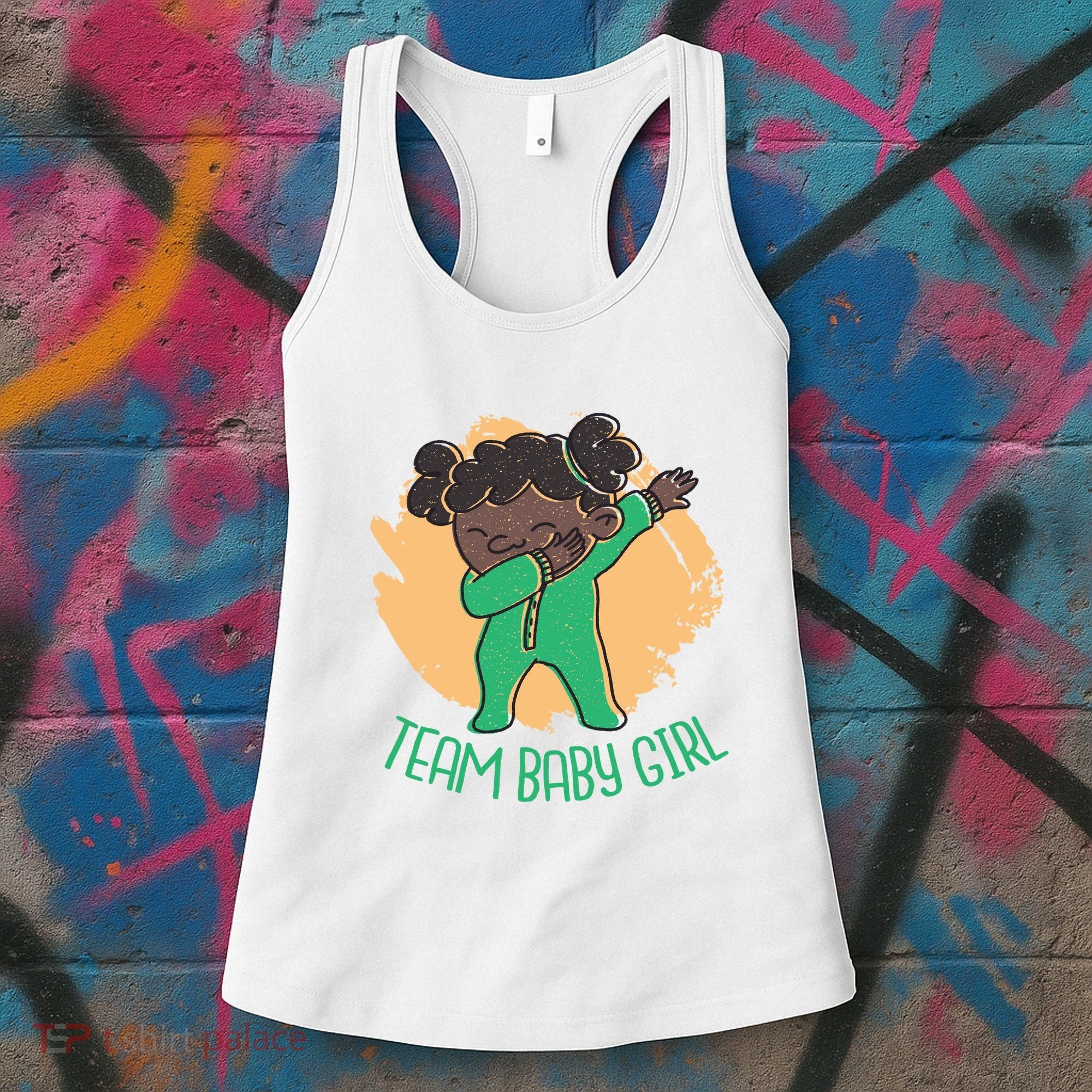 Team Baby Girl Dabbing Funny Women's Tank Top