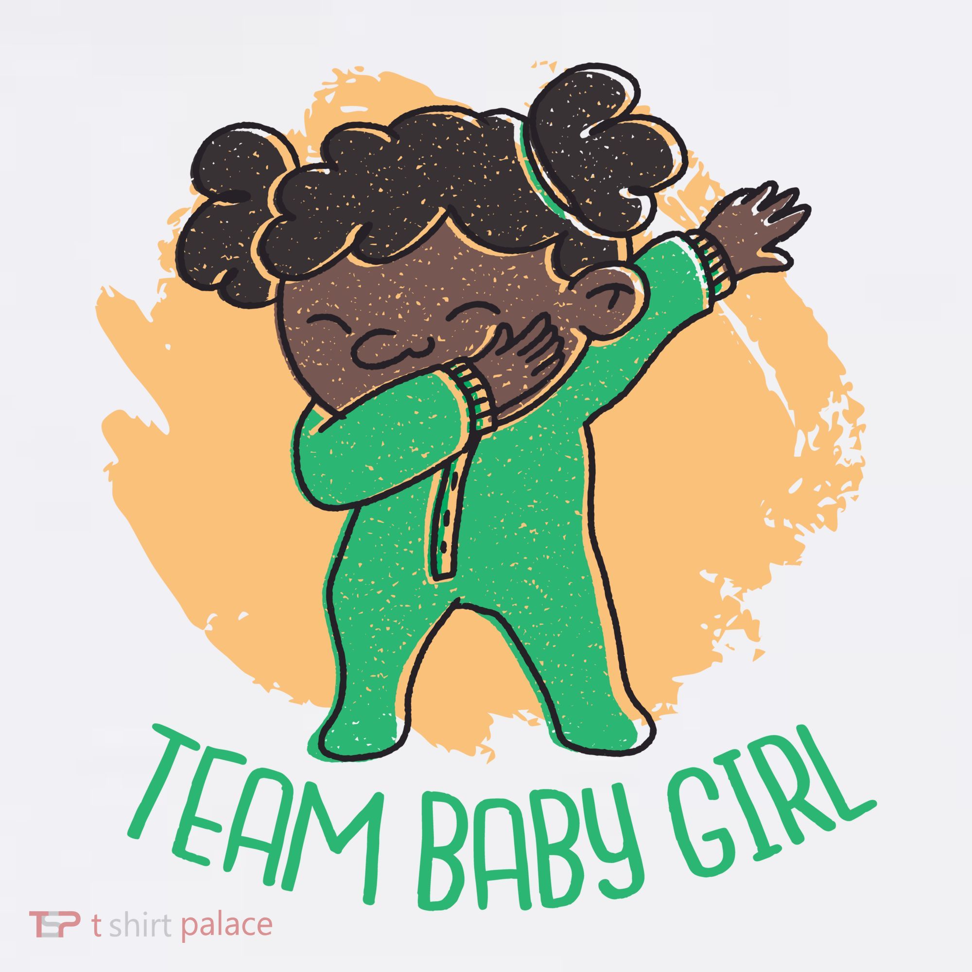 Team Baby Girl Dabbing Funny Women's Tank Top