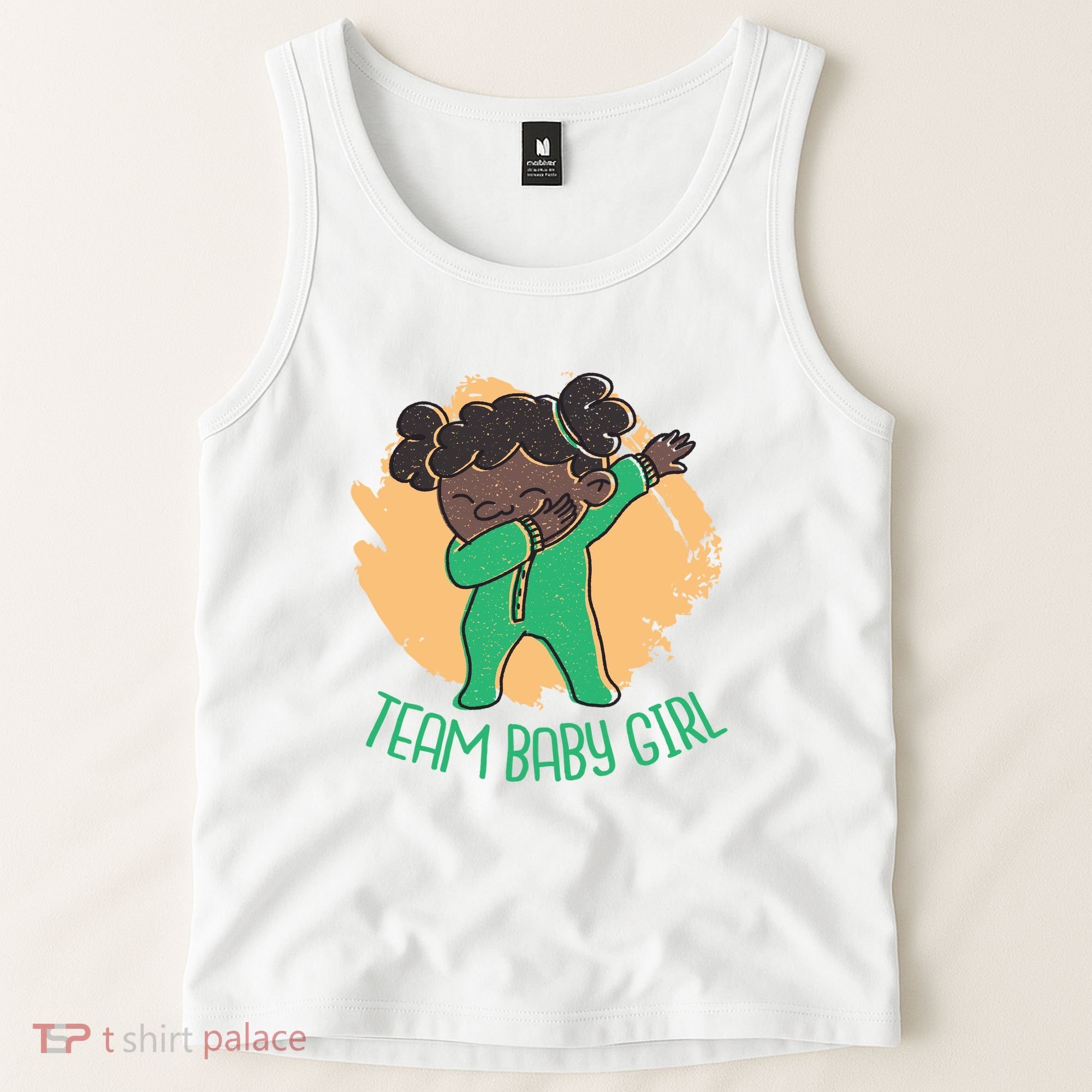 Team Baby Girl Dabbing Funny Tank Top