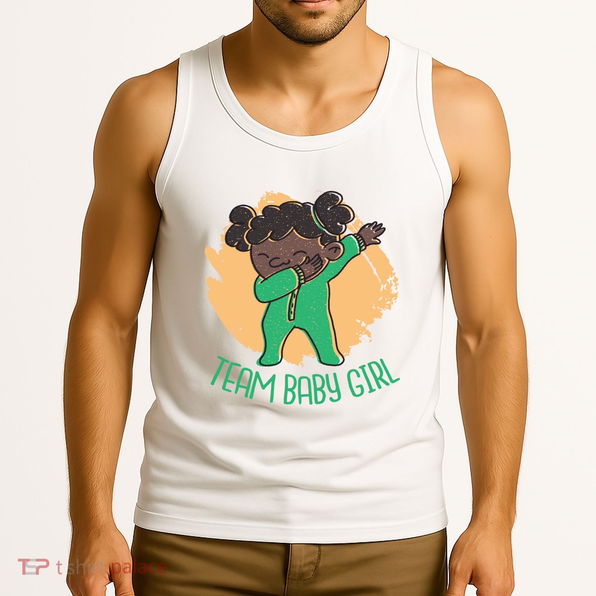 Team Baby Girl Dabbing Funny Tank Top