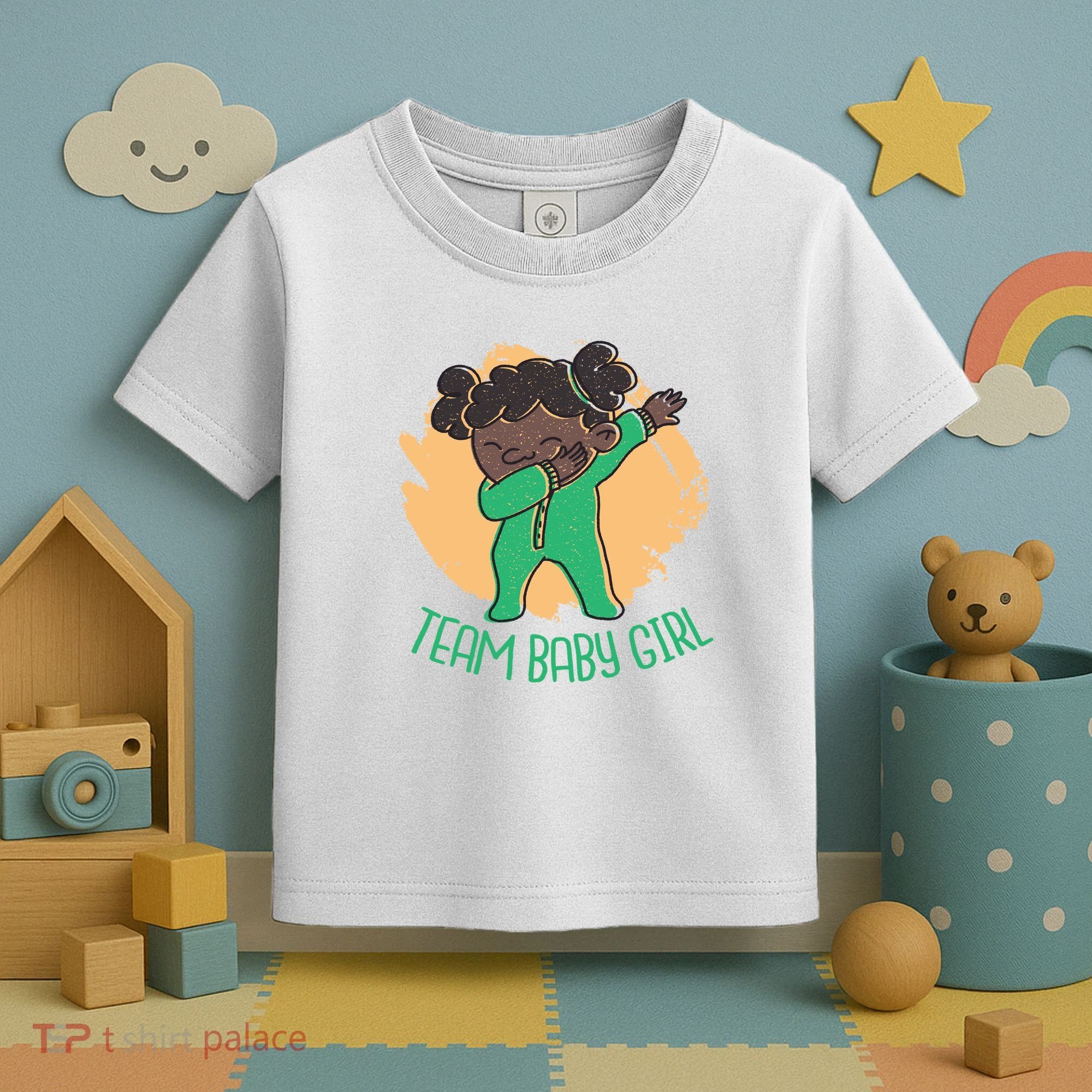 Team Baby Girl Dabbing Funny Toddler T-Shirt