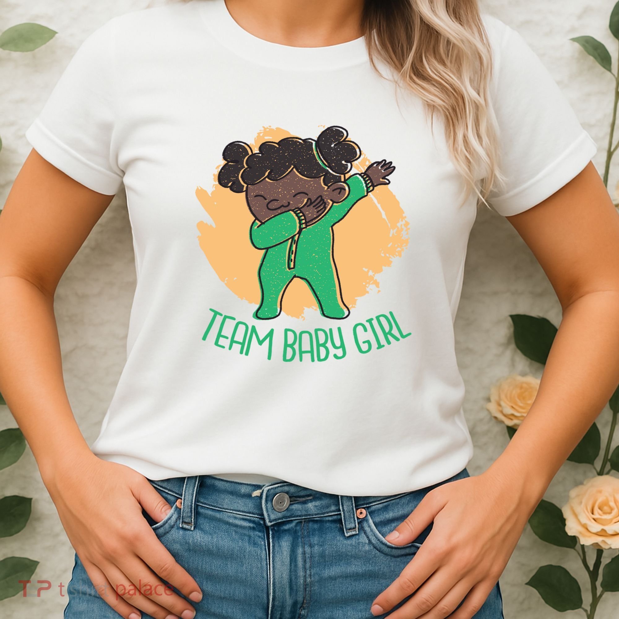 Team Baby Girl Dabbing Funny Women's T-Shirt