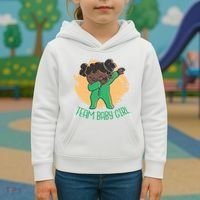 Team Baby Girl Dabbing Funny Kids Hoodie thumb 3