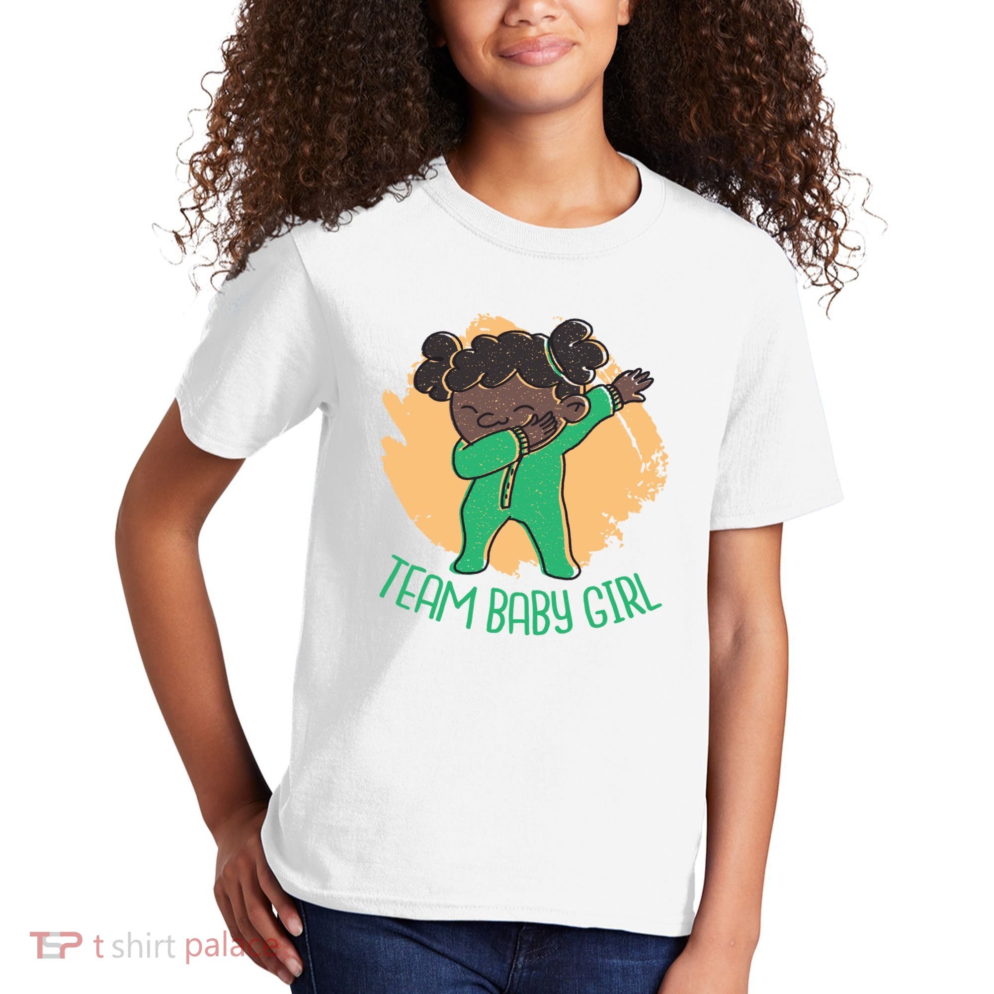Team Baby Girl Dabbing Funny Kids T-Shirt