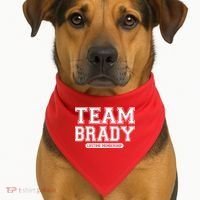 Team Brady Lifetime Memebership USA-Made Doggie Bandana thumb 1