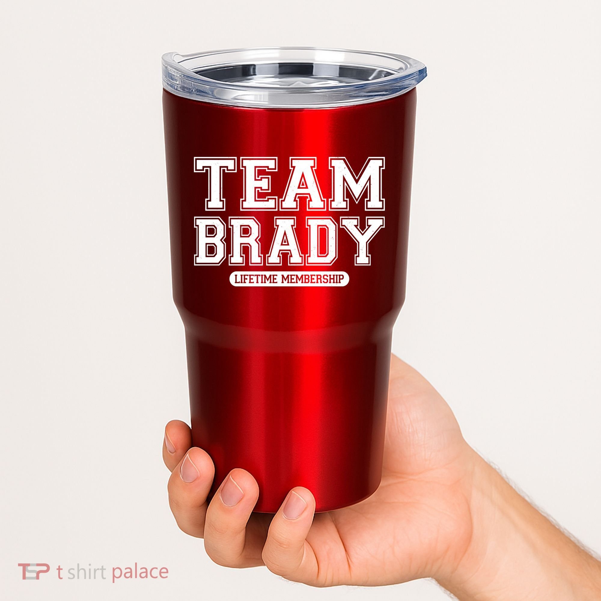 Team Brady Lifetime Memebership Tumbler