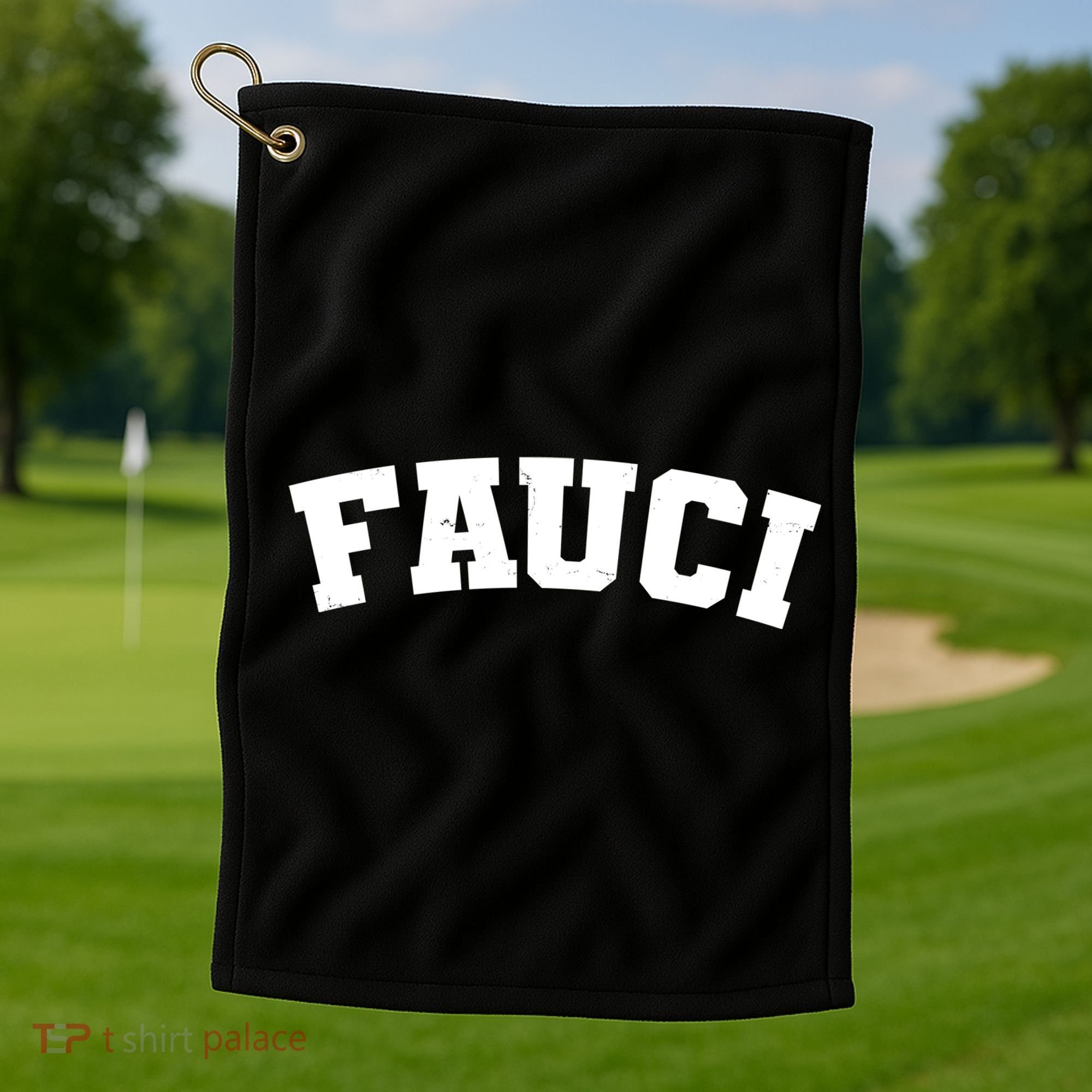 Team Dr Fauci Sporty Logo Golf Towel