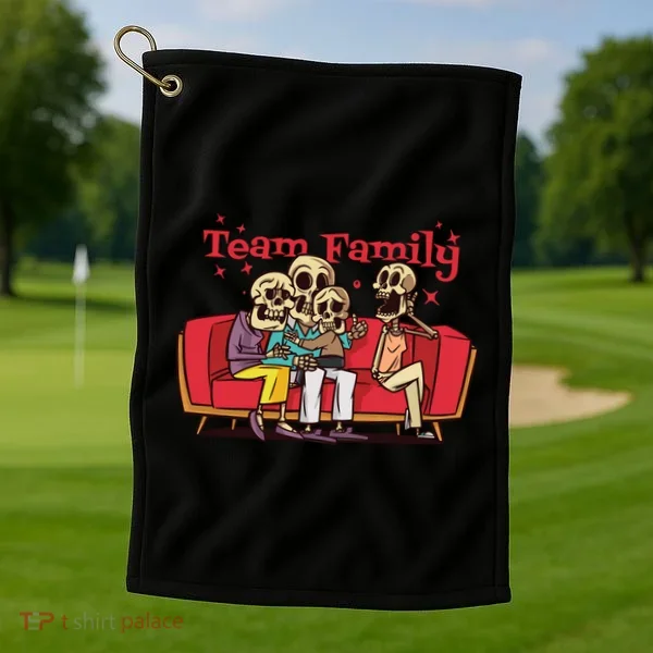 Team Family Skeleton Golf Towel