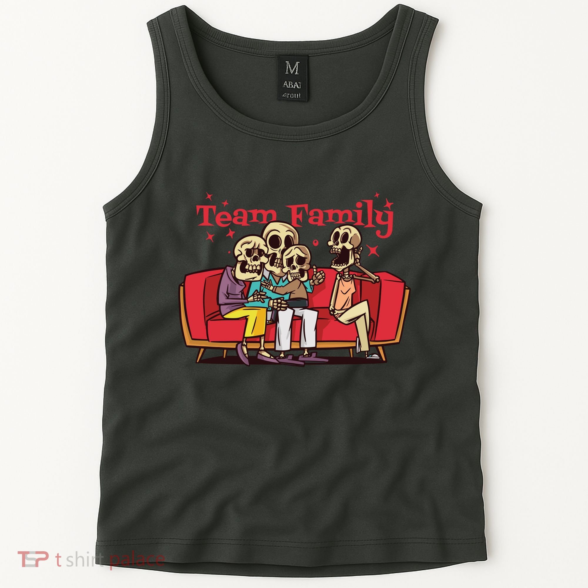 Team Family Skeleton Tank Top
