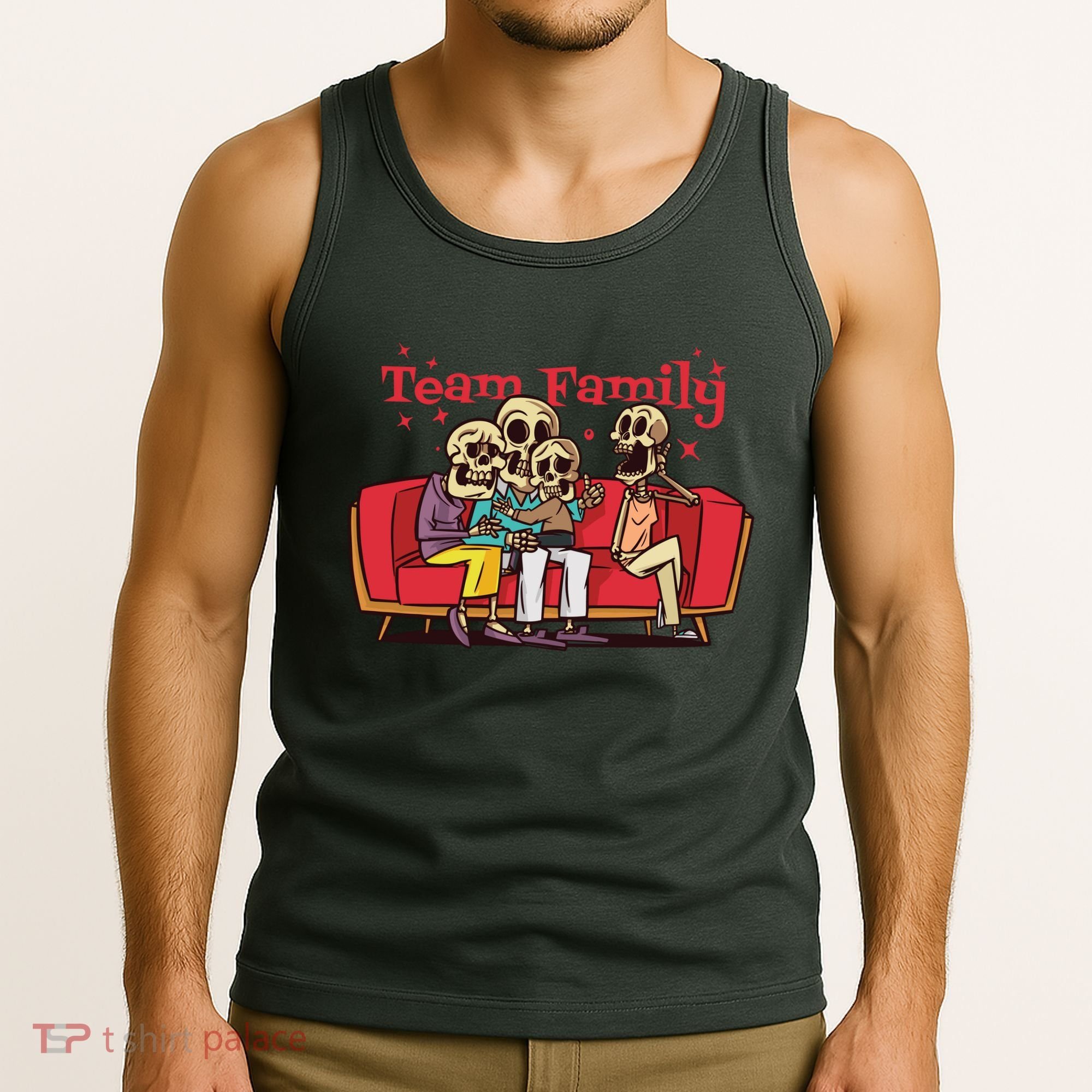 Team Family Skeleton Tank Top