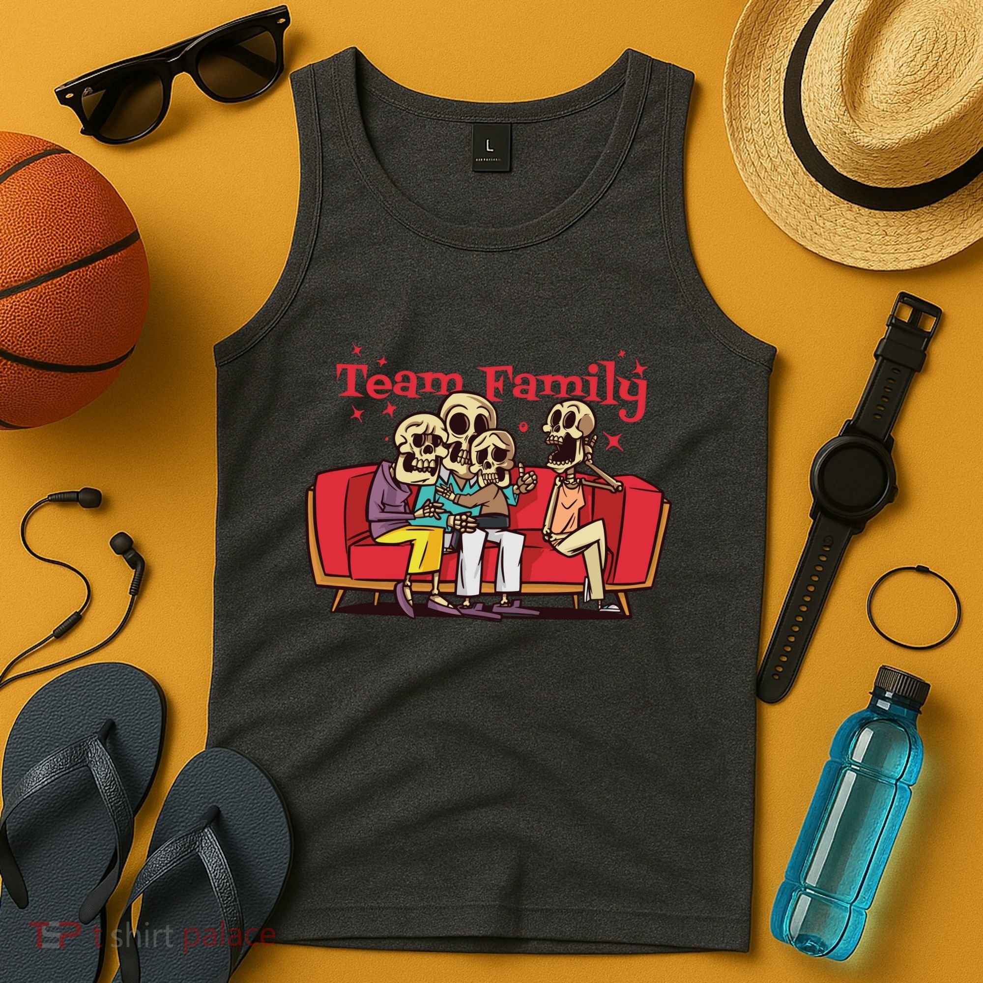 Team Family Skeleton Tank Top