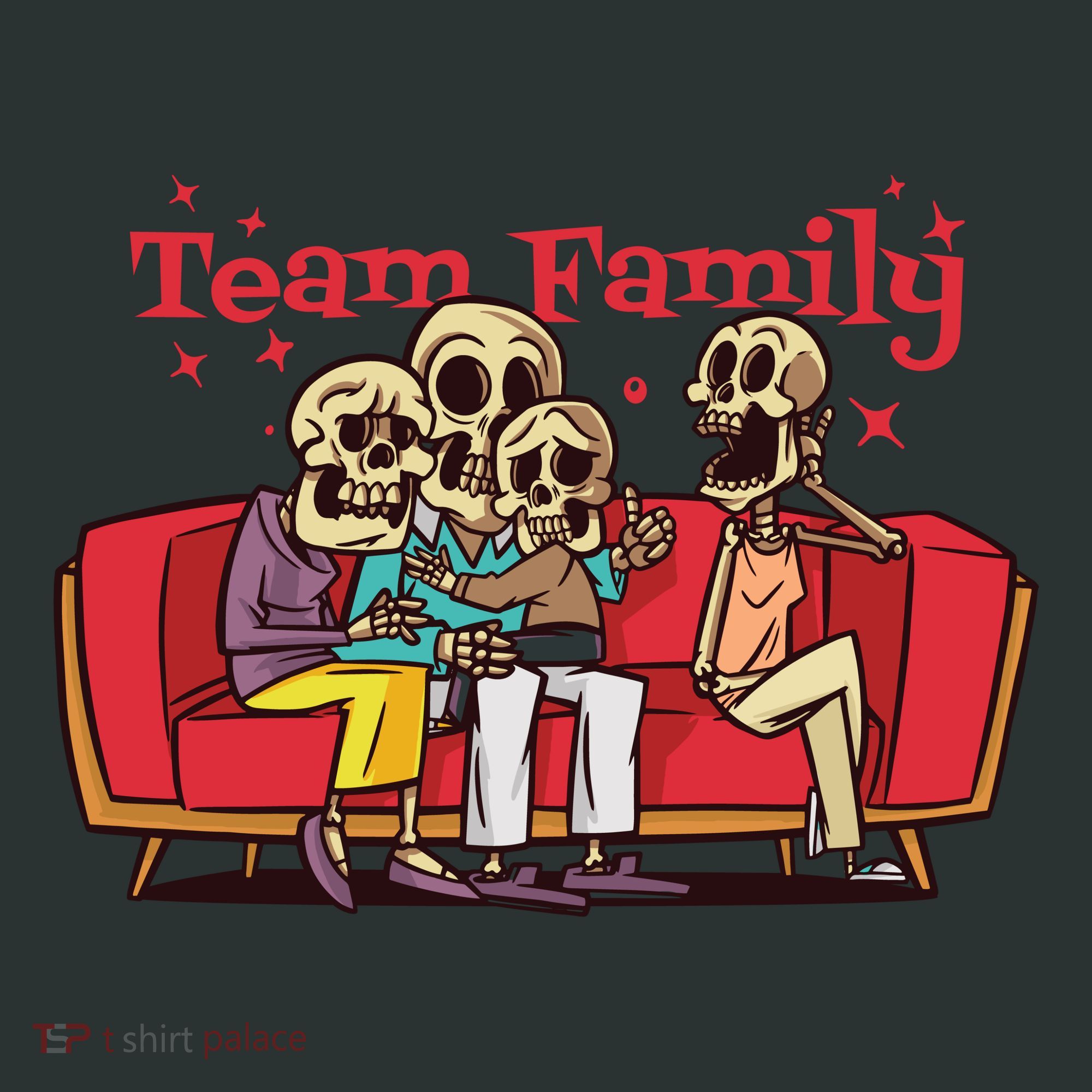 Team Family Skeleton Tank Top