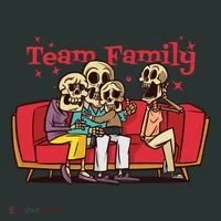 Team Family Skeleton Toddler T-Shirt thumb 4