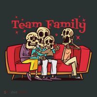Team Family Skeleton Women's Long Sleeve Shirt thumb 2