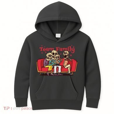 Team Family Skeleton Kids Hoodie