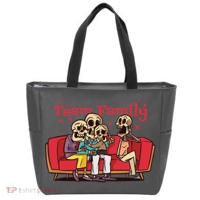 Team Family Skeleton Tote Bag